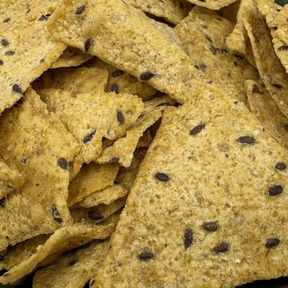 Nachos de Maíz con Linaza y Quinoa