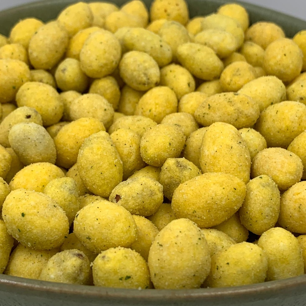 Cacahuètes à la crème aigre et aux oignons