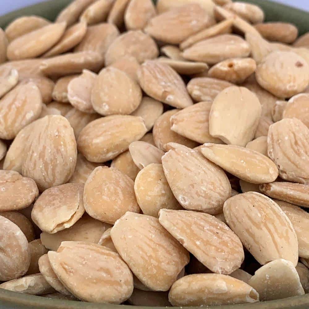 Amandes grillées biologiques, sans peau et sans sel