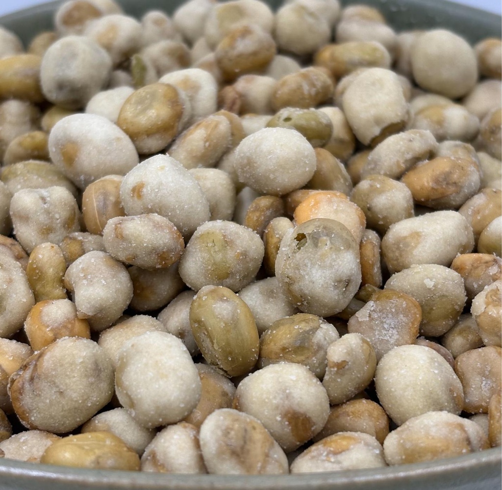 Pois grillés au sel de mer