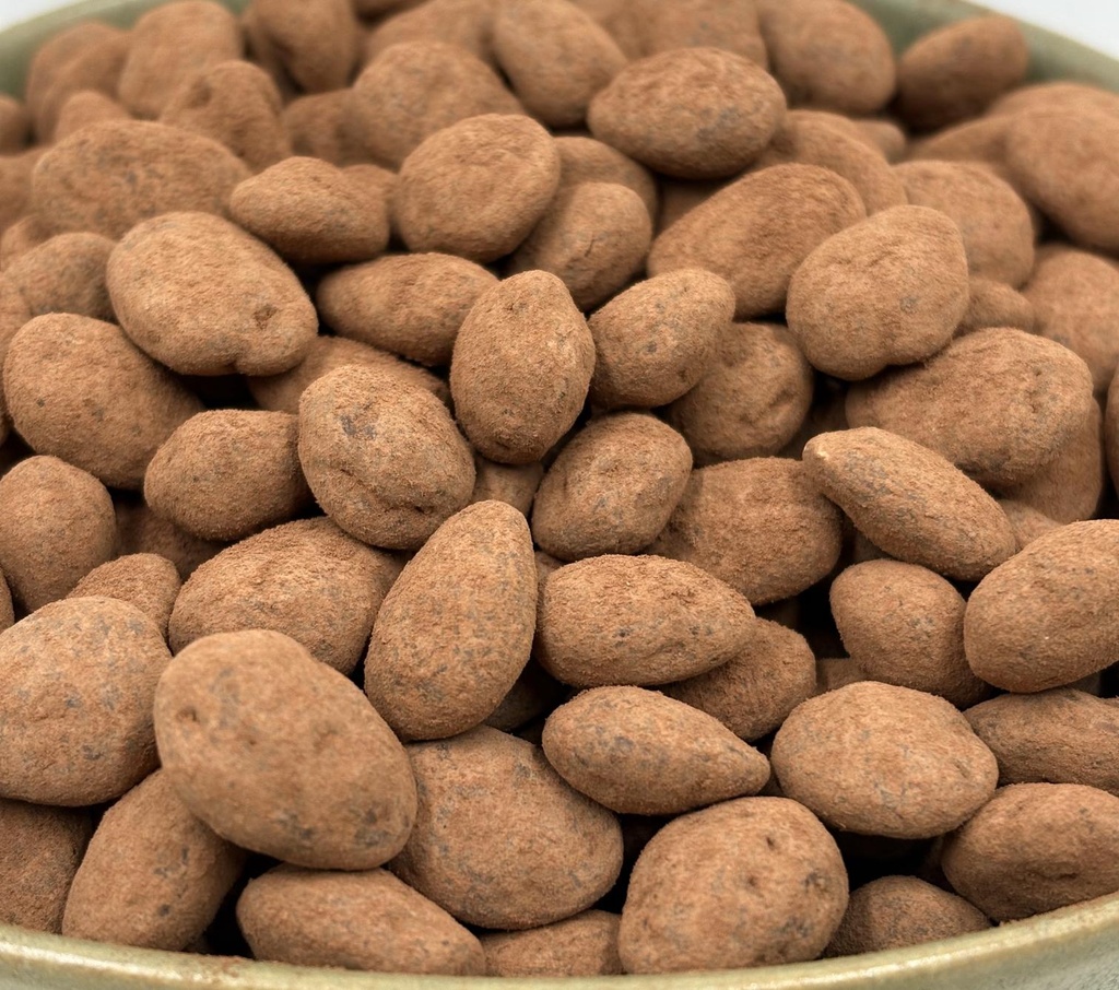 Amandes biologiques avec chocolat et cacao