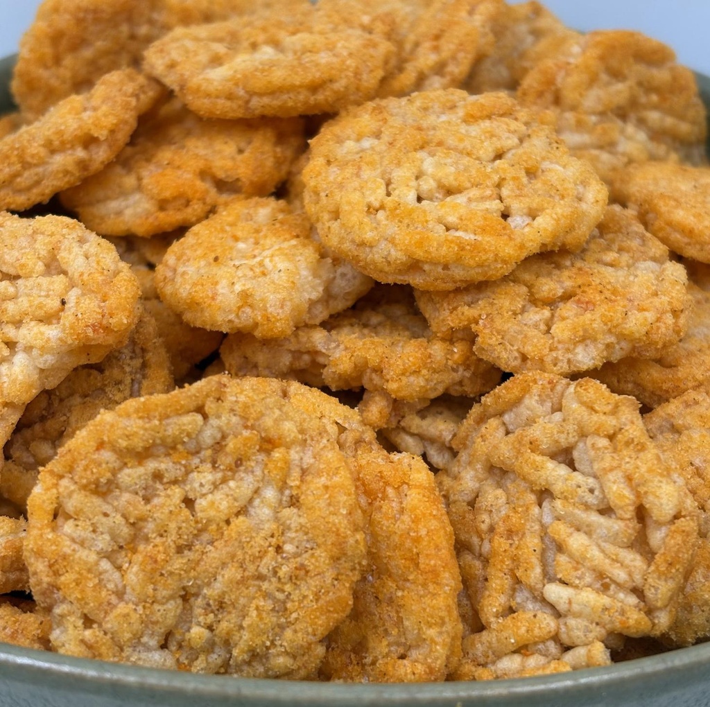 Biscuits de riz au paprika et au risotto