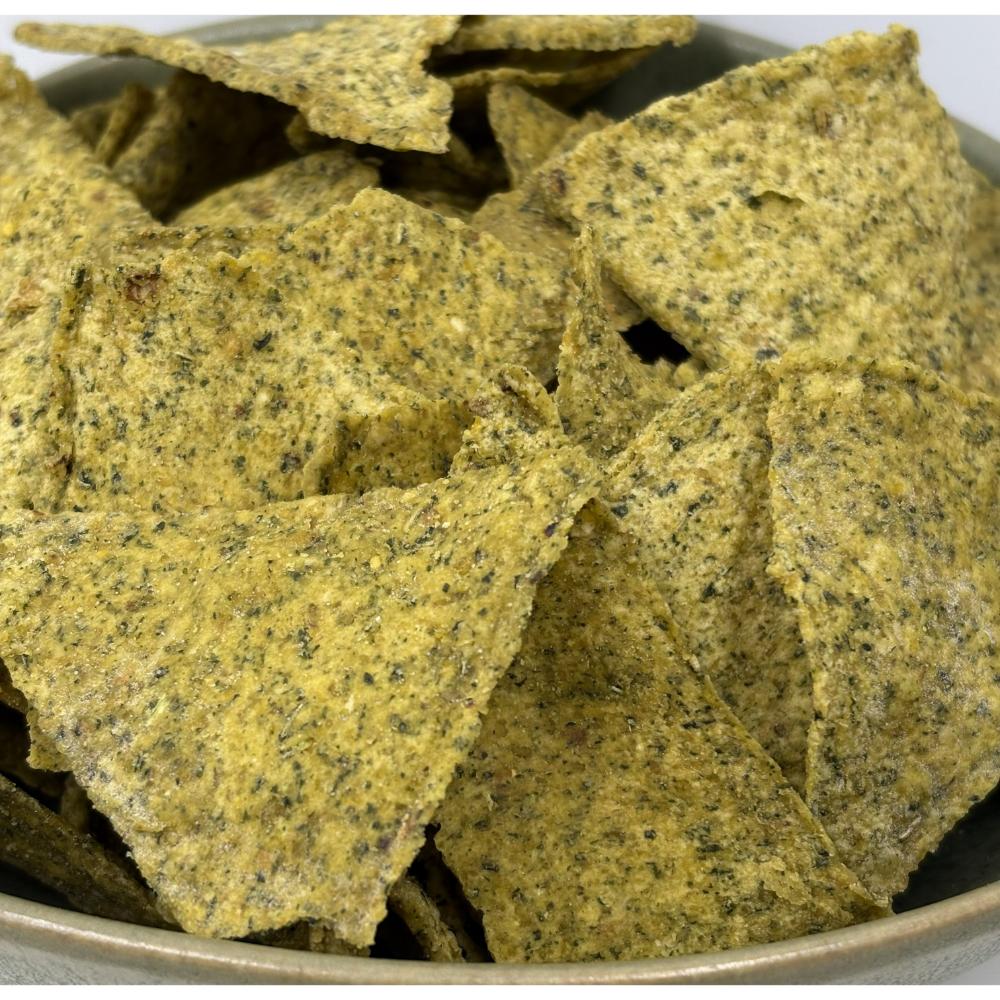 Nachos de Maíz con Kale