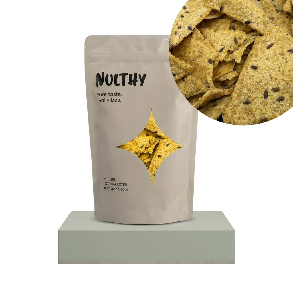 Nachos de Maïs aux Graines de Lin et au Quinoa