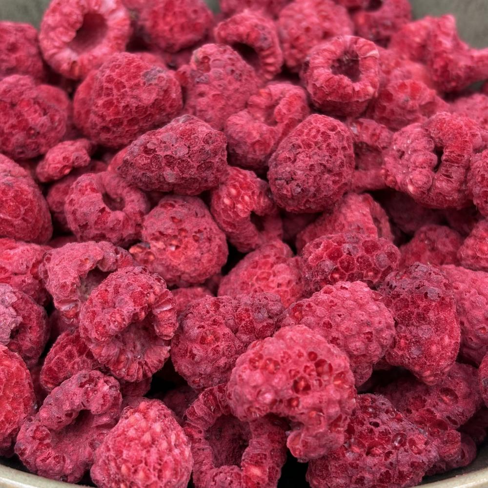 100% Natural Whole Freeze-Dried Raspberries