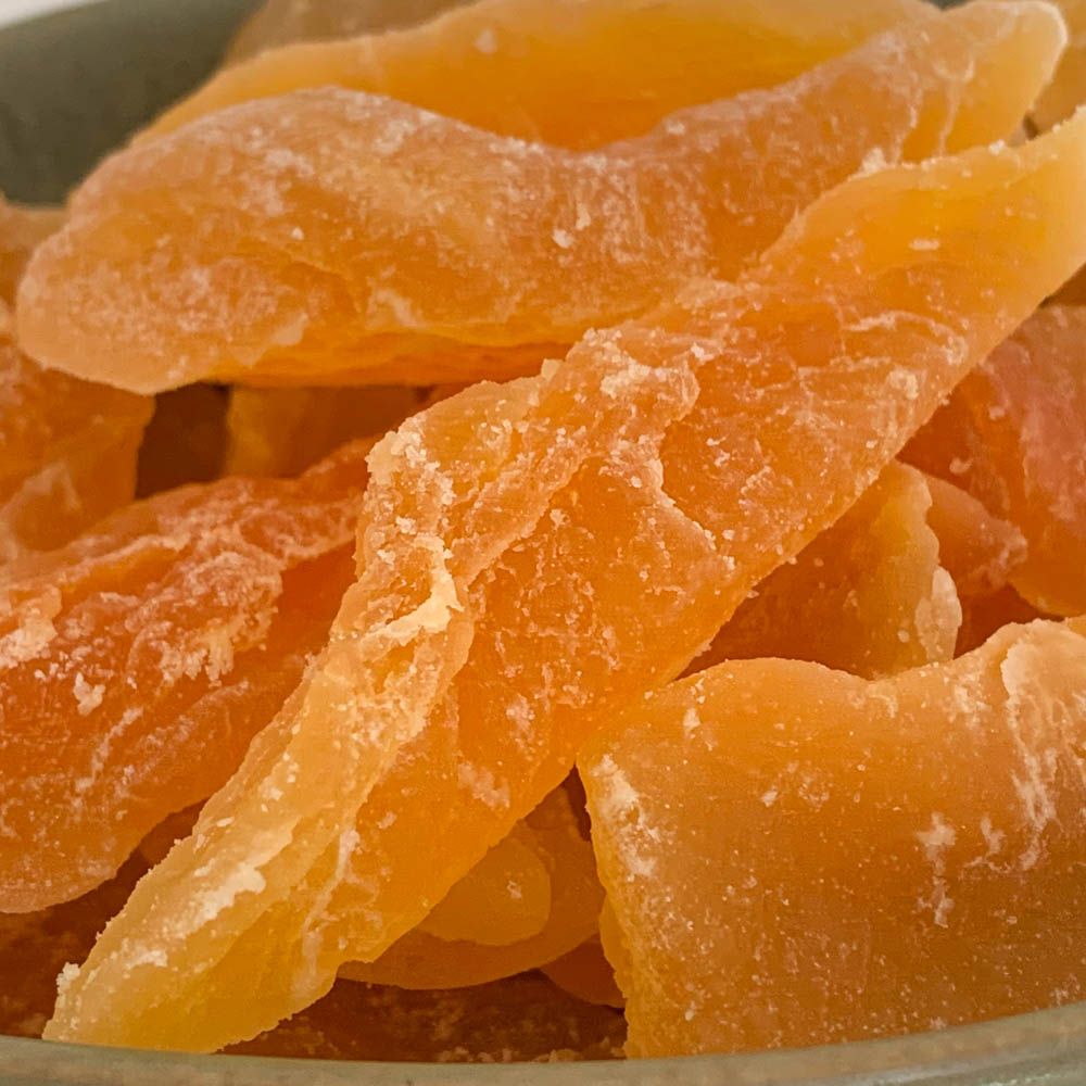 Melon déshydraté au sucre