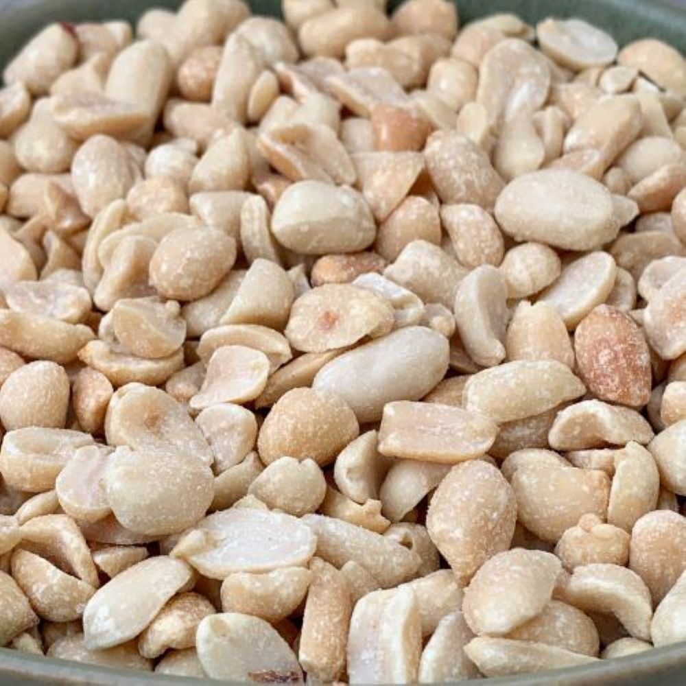 Cacahuètes grillées non salées émondées biologiques