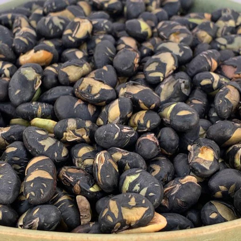 Toasted Black Edamame with Salt